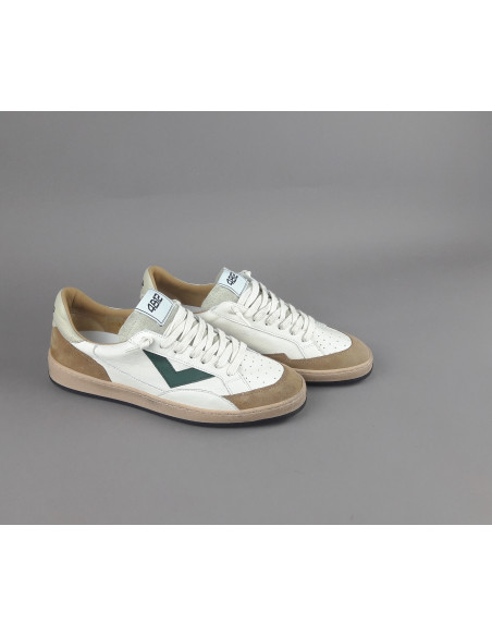 4B12 --- Sneakers Uomo Play Pelle Camoscio Bianco
