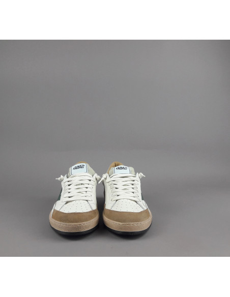 4B12 --- Sneakers Uomo Play Pelle Camoscio Bianco