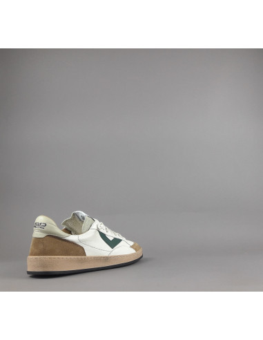 4B12 --- Sneakers Uomo Play Pelle Camoscio Bianco