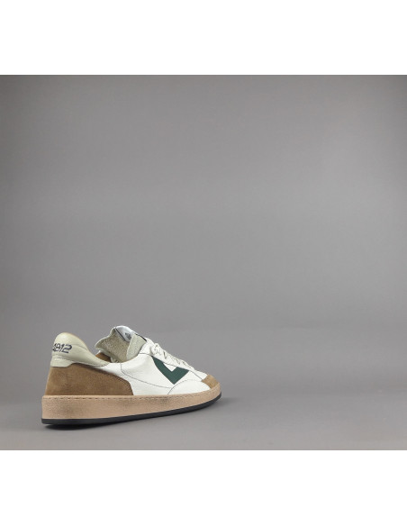 4B12 --- Sneakers Uomo Play Pelle Camoscio Bianco