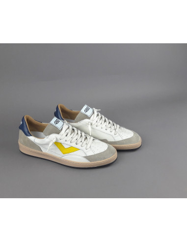 4B12 --- Sneakers Uomo Play Pelle Camoscio Bianco
