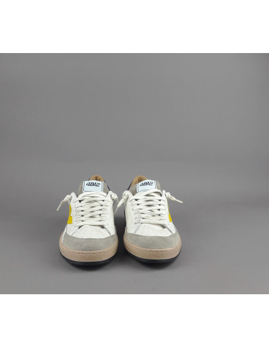 4B12 --- Sneakers Uomo Play Pelle Camoscio Bianco