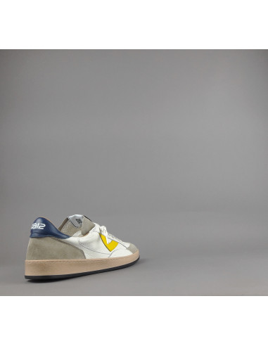 4B12 --- Sneakers Uomo Play Pelle Camoscio Bianco