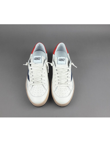 4B12 --- Sneakers Uomo Play Pelle Bianco