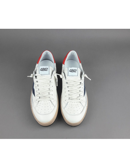 4B12 --- Sneakers Uomo Play Pelle Bianco