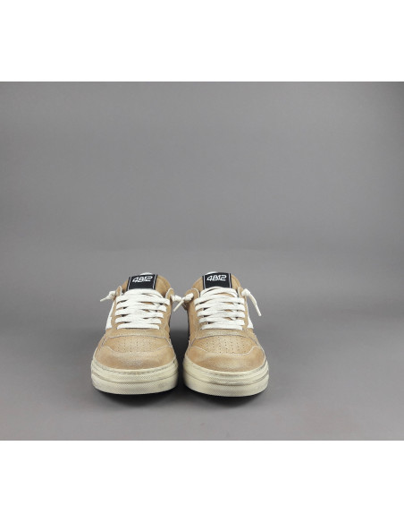 4B12 --- Sneakers Uomo Hyper Camoscio Beige