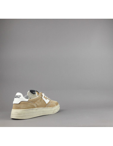 4B12 --- Sneakers Uomo Hyper Camoscio Beige