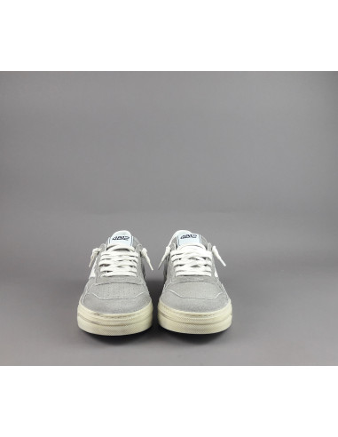 4B12 --- Sneakers Uomo Hyper Camoscio Grigio Chiaro