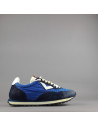 4B12 --- Sneakers Uomo Run Camoscio Tela Blu Scuro
