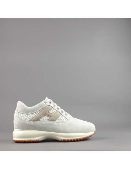 Hogan --- Interactive Donna Camoscio Tela Avorio