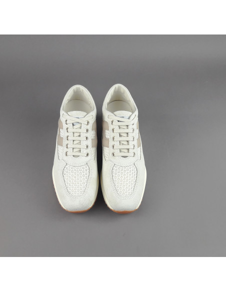 Hogan --- Interactive Donna Camoscio Tela Avorio