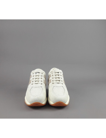 Hogan --- Interactive Donna Camoscio Tela Avorio