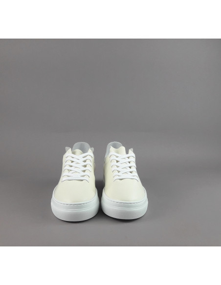 Stokton --- Sneakers Donna Pelle Martellata Avorio