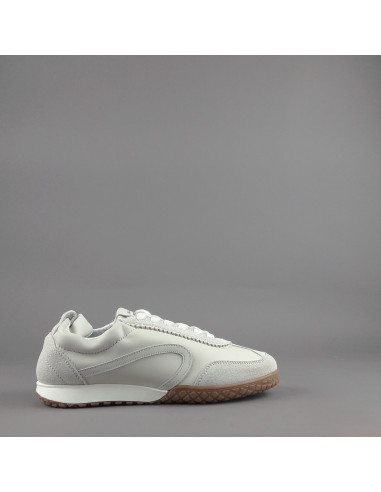 Stokton --- Sneakers Donna Camoscio Pelle Panna