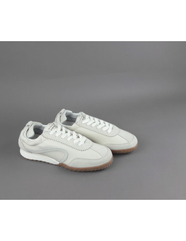 Stokton --- Sneakers Donna Camoscio Pelle Panna