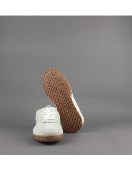 Stokton --- Sneakers Donna Camoscio Pelle Panna