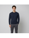 Filippo De Laurentiis --- Maglia Uomo Cotone Blu Scuro