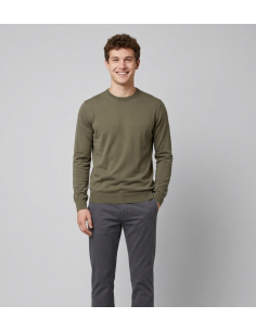 Filippo De Laurentiis --- Maglia Uomo Cotone Verde Militare Tenue