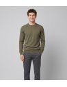 Filippo De Laurentiis --- Maglia Uomo Cotone Verde Militare Tenue