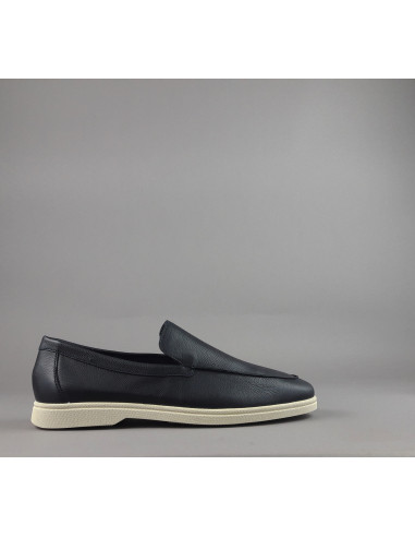 Frau --- Mocassino Uomo Pelle Blu Scuro