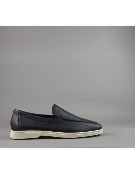 Frau --- Mocassino Uomo Pelle Blu Scuro