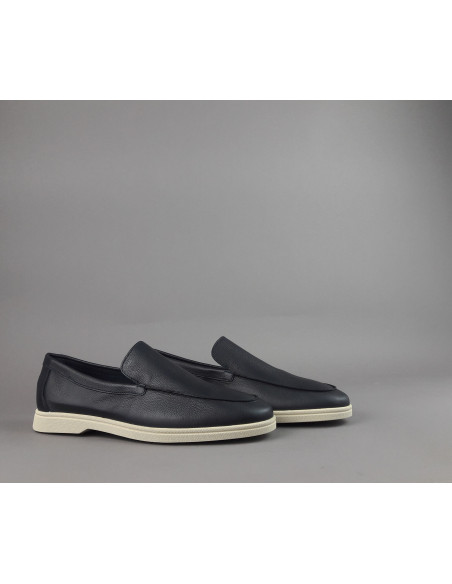 Frau --- Mocassino Uomo Pelle Blu Scuro