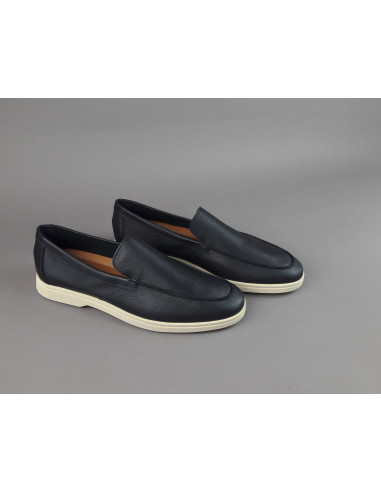 Frau --- Mocassino Uomo Pelle Blu Scuro