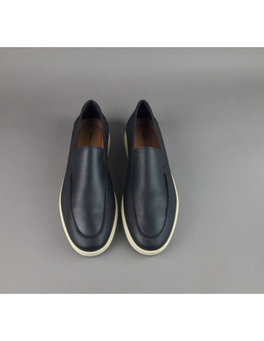 Frau --- Mocassino Uomo Pelle Blu Scuro