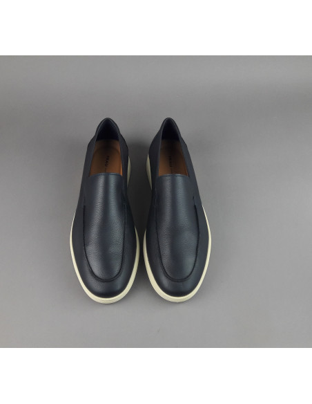 Frau --- Mocassino Uomo Pelle Blu Scuro