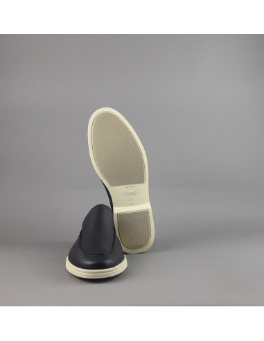 Frau --- Mocassino Uomo Pelle Blu Scuro