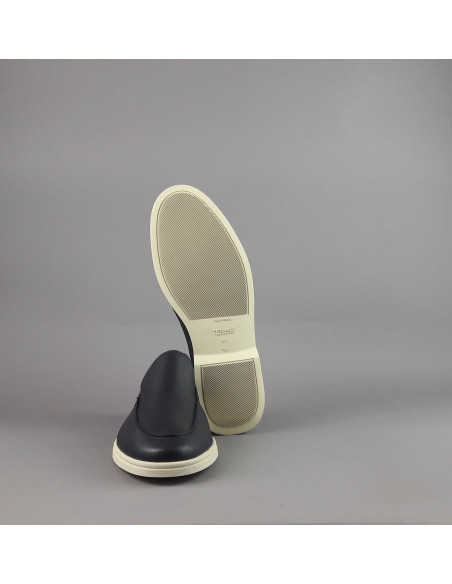 Frau --- Mocassino Uomo Pelle Blu Scuro