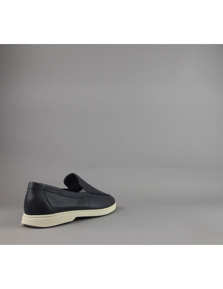 Frau --- Mocassino Uomo Pelle Blu Scuro