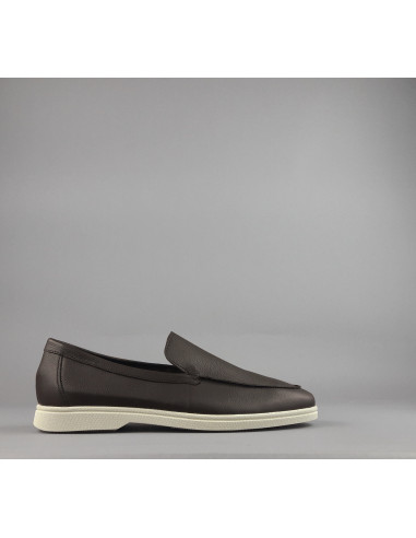 Frau --- Mocassino Uomo Pelle Marrone Scuro