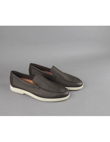 Frau --- Mocassino Uomo Pelle Marrone Scuro