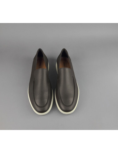 Frau --- Mocassino Uomo Pelle Marrone Scuro