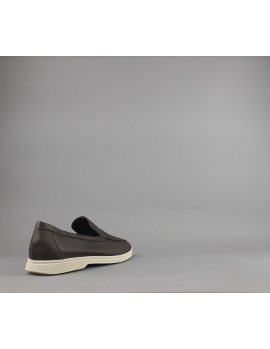 Frau --- Mocassino Uomo Pelle Marrone Scuro