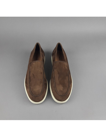 Frau --- Mocassino Uomo Camoscio Marrone