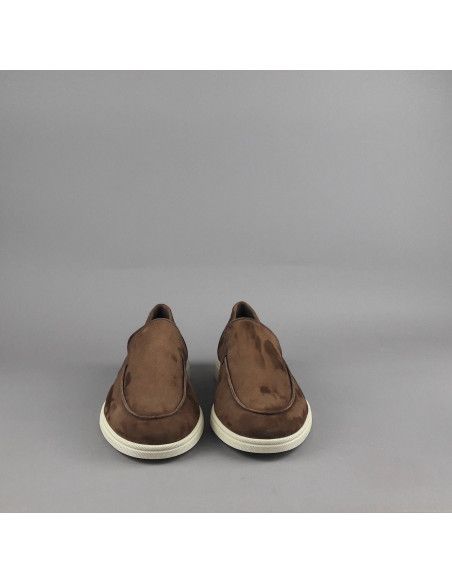 Frau --- Mocassino Uomo Camoscio Marrone