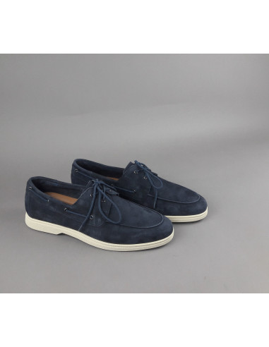 Frau --- Mocassino Barca Uomo Camoscio Blu