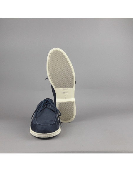 Frau --- Mocassino Barca Uomo Camoscio Blu