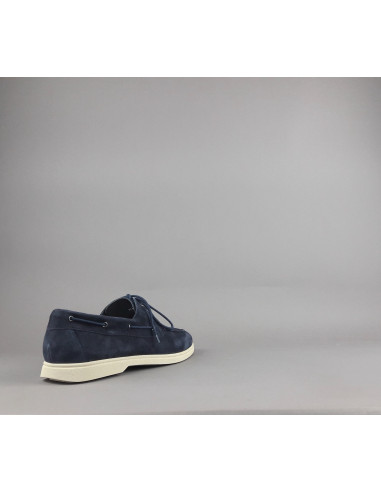 Frau --- Mocassino Barca Uomo Camoscio Blu