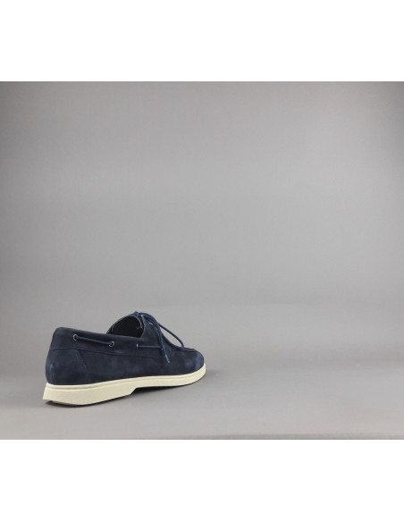 Frau --- Mocassino Barca Uomo Camoscio Blu