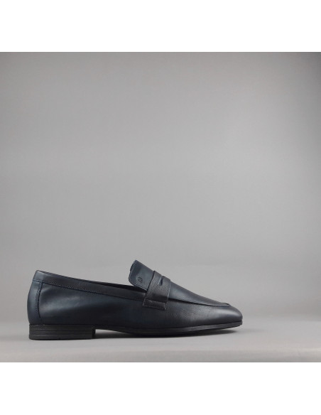 Frau --- Mocassino Destrutturato Uomo Pelle Blu Scuro