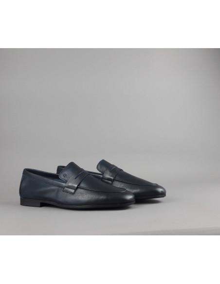 Frau --- Mocassino Destrutturato Uomo Pelle Blu Scuro