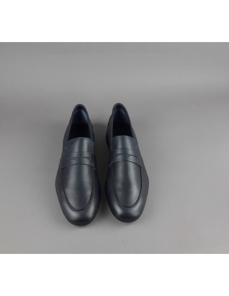 Frau --- Mocassino Destrutturato Uomo Pelle Blu Scuro