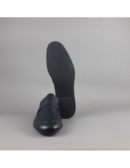 Frau --- Mocassino Destrutturato Uomo Pelle Blu Scuro