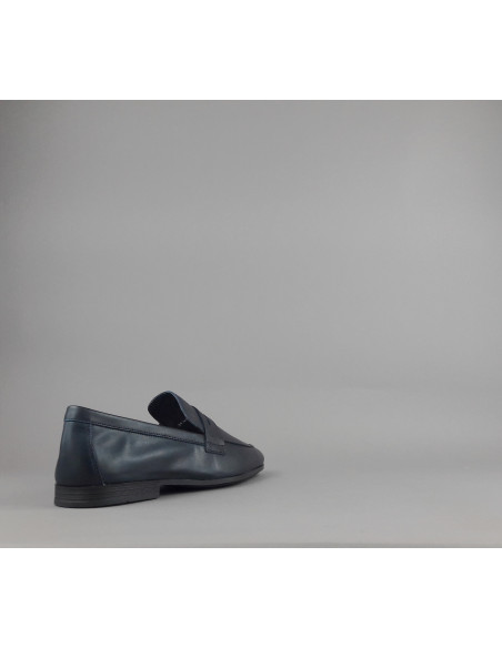 Frau --- Mocassino Destrutturato Uomo Pelle Blu Scuro