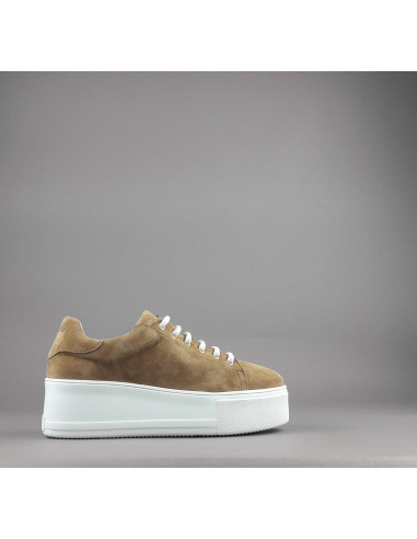 Frau --- Sneakers Platform Donna Camoscio Marrone Chiaro