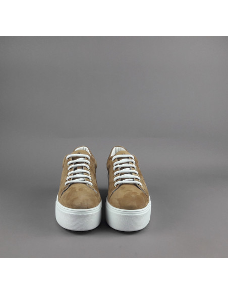 Frau --- Sneakers Platform Donna Camoscio Marrone Chiaro