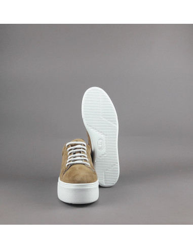 Frau --- Sneakers Platform Donna Camoscio Marrone Chiaro